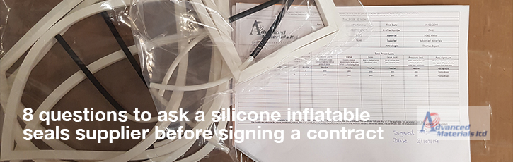 8 questions to ask a silicone inflatable seals supplier before signing a contract