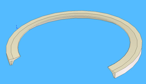 Silicone Rubber Extrusion Lip Seal Profile Silicone Rubber Extrusion Lip Seal Profile