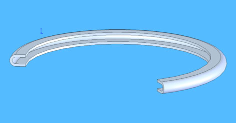 Silicone Rubber Extrusion Lip Seal Profile Silicone Rubber Extrusion Lip Seal Profile