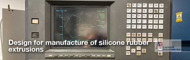 Design for manufacture of silicone rubber extrusions