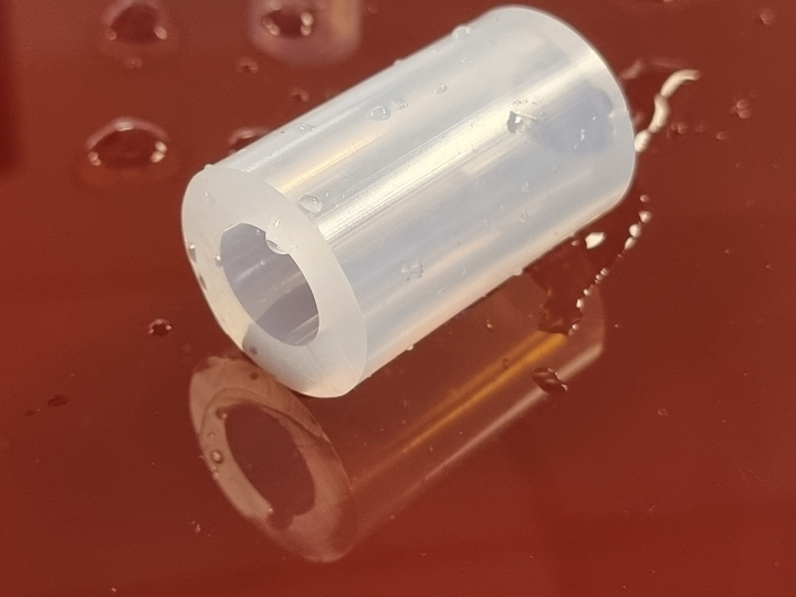 Example of a WRAS-approved silicone rubber extrusion that meets strict requirements for use in potable water systems.