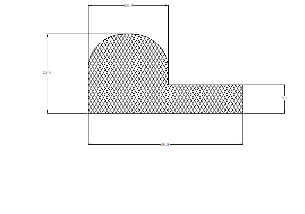 Image shows a P section drawing