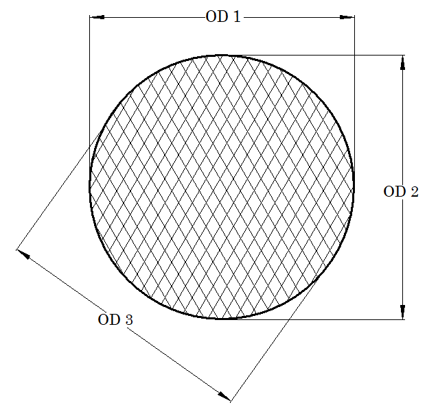 Image shows the dimensional drawing for silicone rubber cord