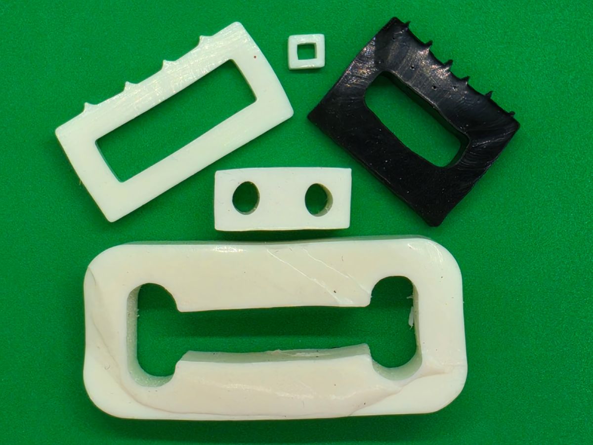 Image shows hollow and hole-punched silicone rubber strips