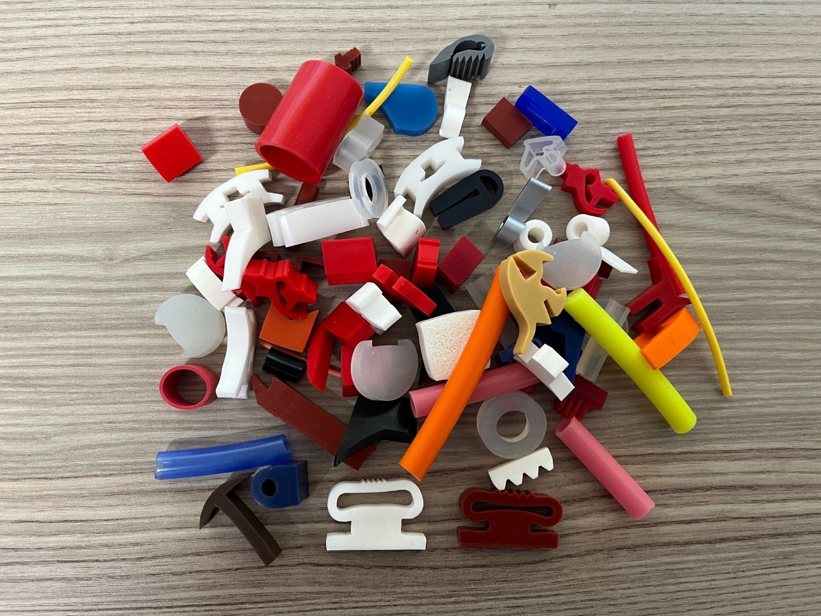 Image shows various other and miscellaneous silicone rubber profiles manufactured by Advanced Materials